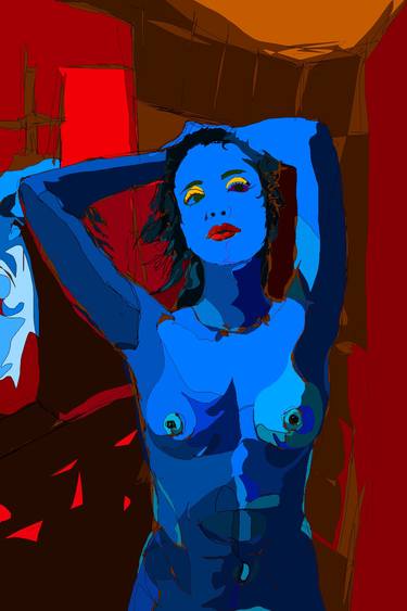 Original Pop Art Erotic Digital by Constantinos Daldakis