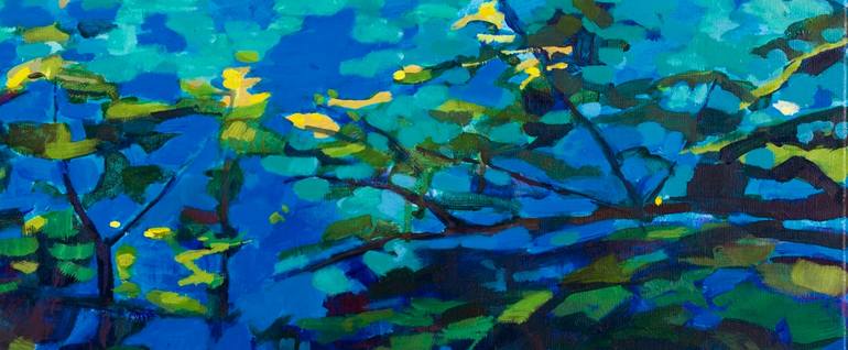 Original Impressionism Water Painting by Clare Rose