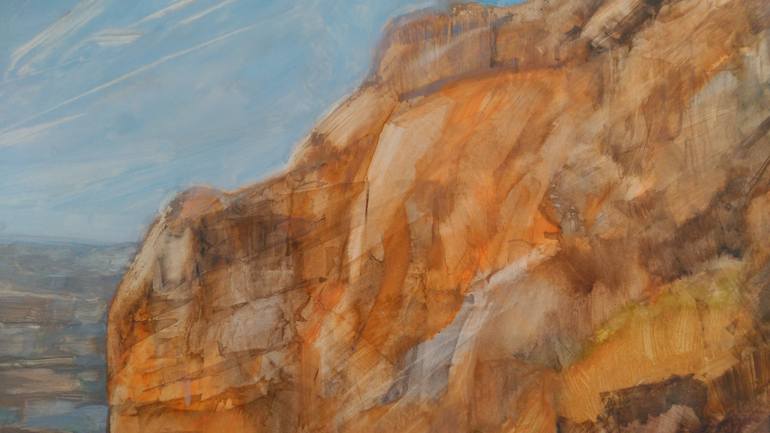 Original Abstract Landscape Painting by Clare Rose