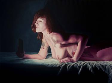 Print of Erotic Paintings by Ivan Milenkovic