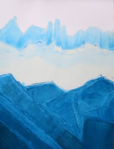 Original Minimalism Abstract Paintings by Isabelle Philips-Decramer