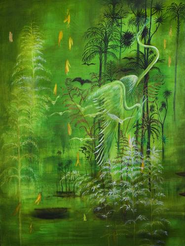 Print of Surrealism Nature Paintings by sharon singer