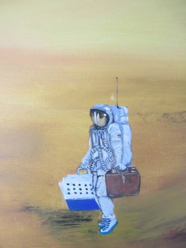 Print of Figurative Outer Space Paintings by sharon singer