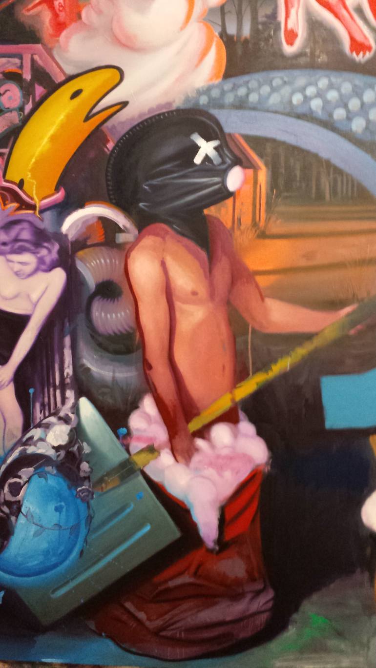 Original Expressionism Other Painting by Adrian Caicedo