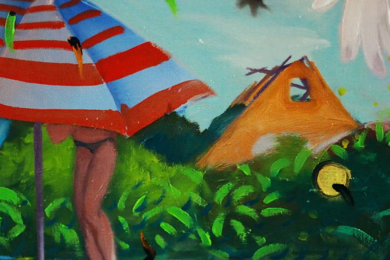 Original Expressionism Landscape Painting by Adrian Caicedo