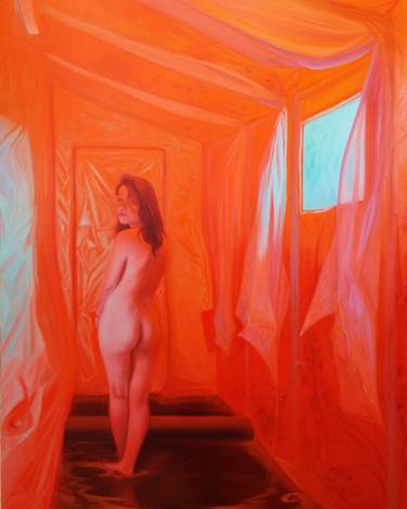 Original Figurative Nude Paintings by Adrian Caicedo