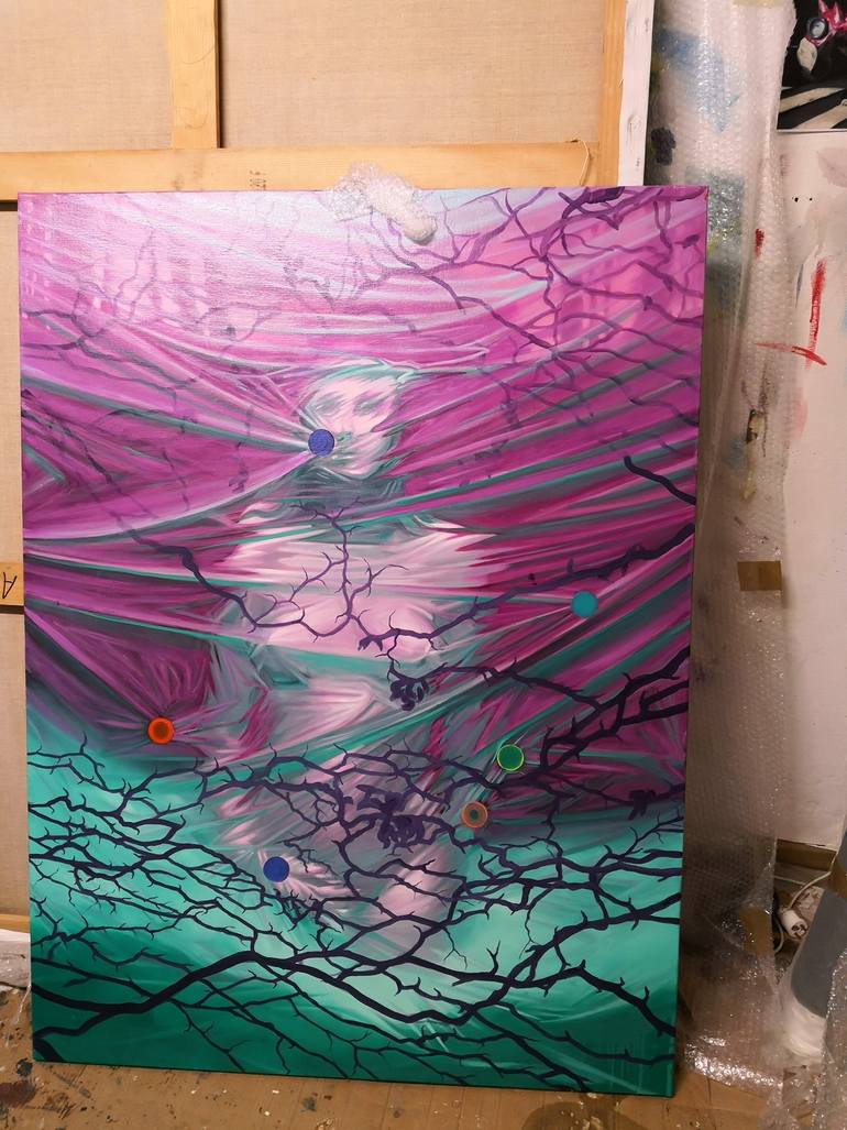 Original Figurative Landscape Painting by Adrian Caicedo