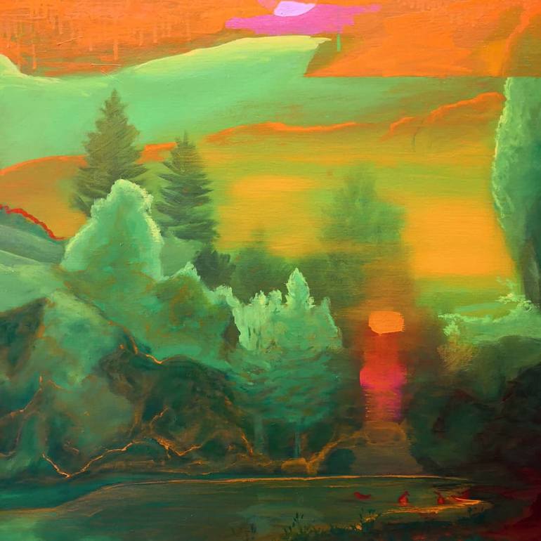Original Landscape Painting by Adrian Caicedo