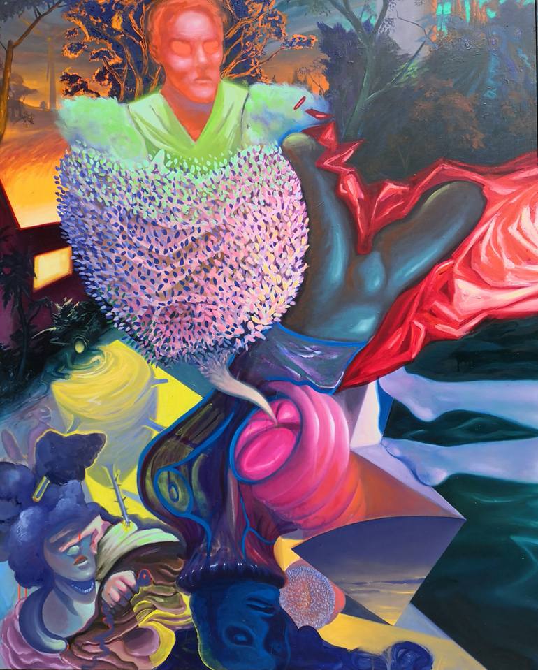 Original Expressionism Other Painting by Adrian Caicedo