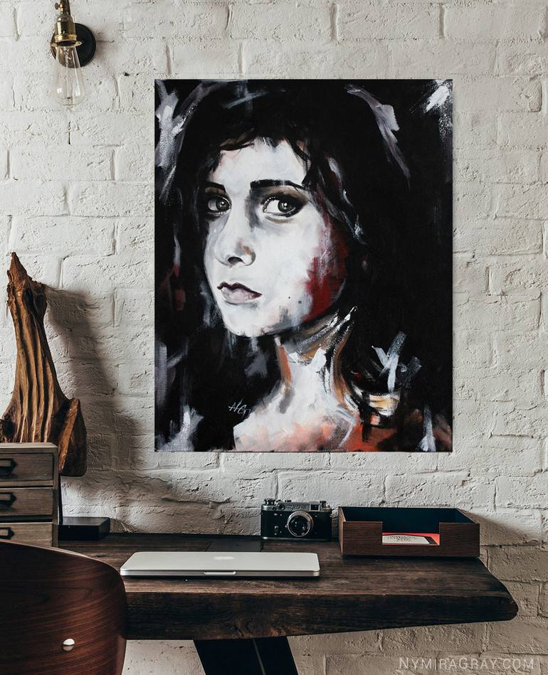 Original Figurative Portrait Painting by Nymira Gray