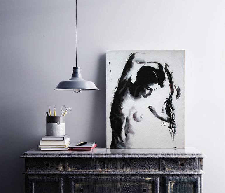 Original Nude Painting by Nymira Gray