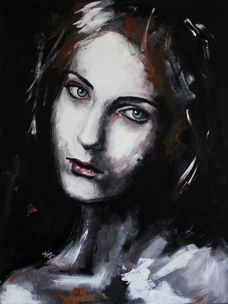 Adeline (PORTRAIT SERIES #5) Painting by Nymira Gray | Saatchi Art