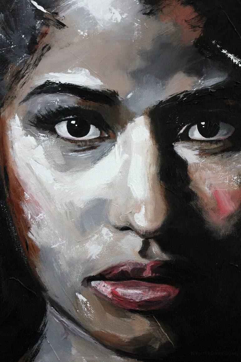 Original Figurative Portrait Painting by Nymira Gray