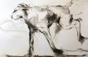 Original Expressionism Animal Drawings by Scott French