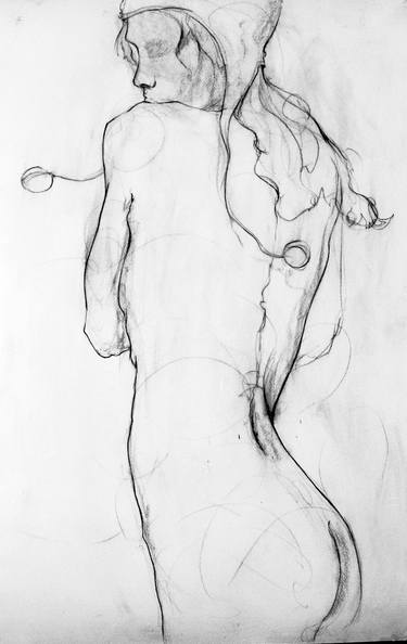 Original Figurative Nude Drawings by Scott French