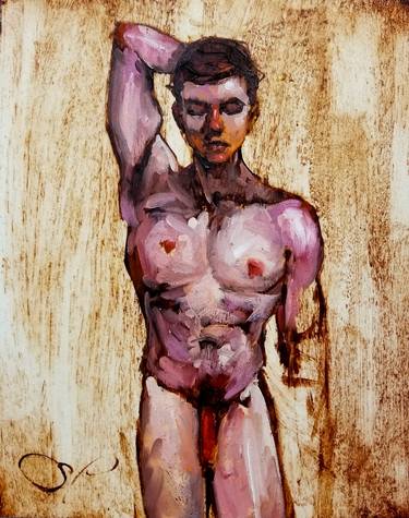 Original Fine Art Nude Painting by Scott French