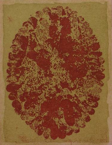 Original Abstract Nature Printmaking by Beatriz Valiente