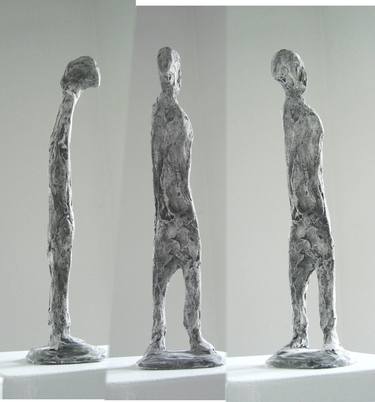 Original Realism Men Sculpture by Marianne Roetzel