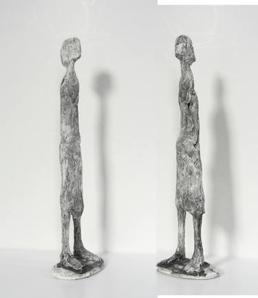 Original Realism Men Sculpture by Marianne Roetzel