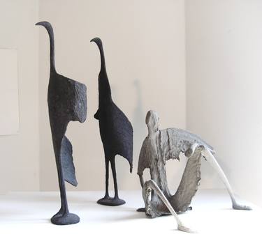 Original Figurative Men Sculpture by Marianne Roetzel