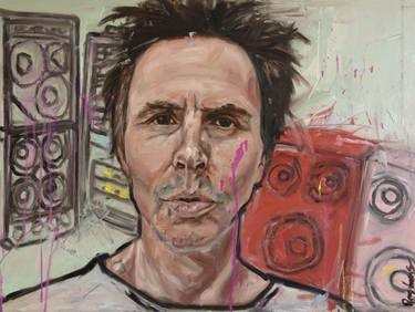 Original Abstract Expressionism Pop Culture/Celebrity Paintings by Romy Lucas