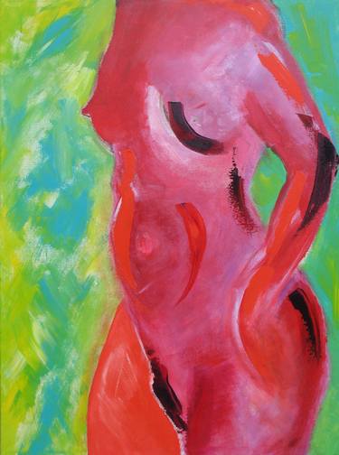 Original Abstract Expressionism Erotic Paintings by Gillian Redwood
