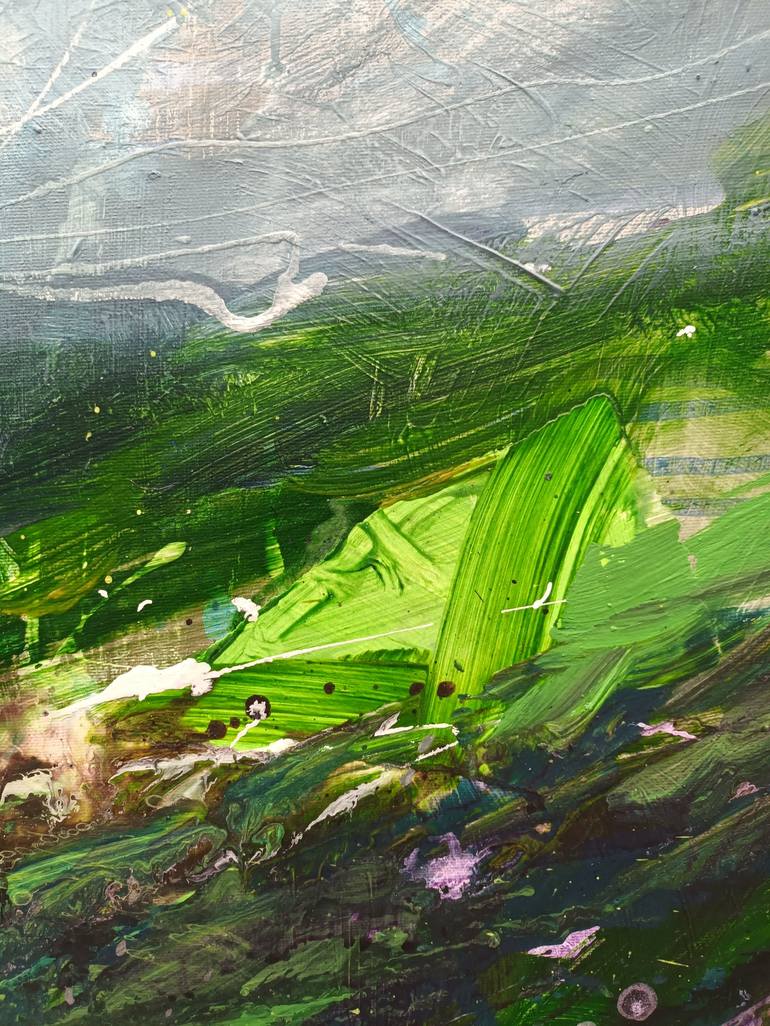 Original Abstract Expressionism Landscape Painting by W Van de Wege