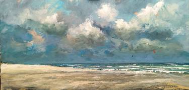 Print of Expressionism Seascape Paintings by W Van de Wege