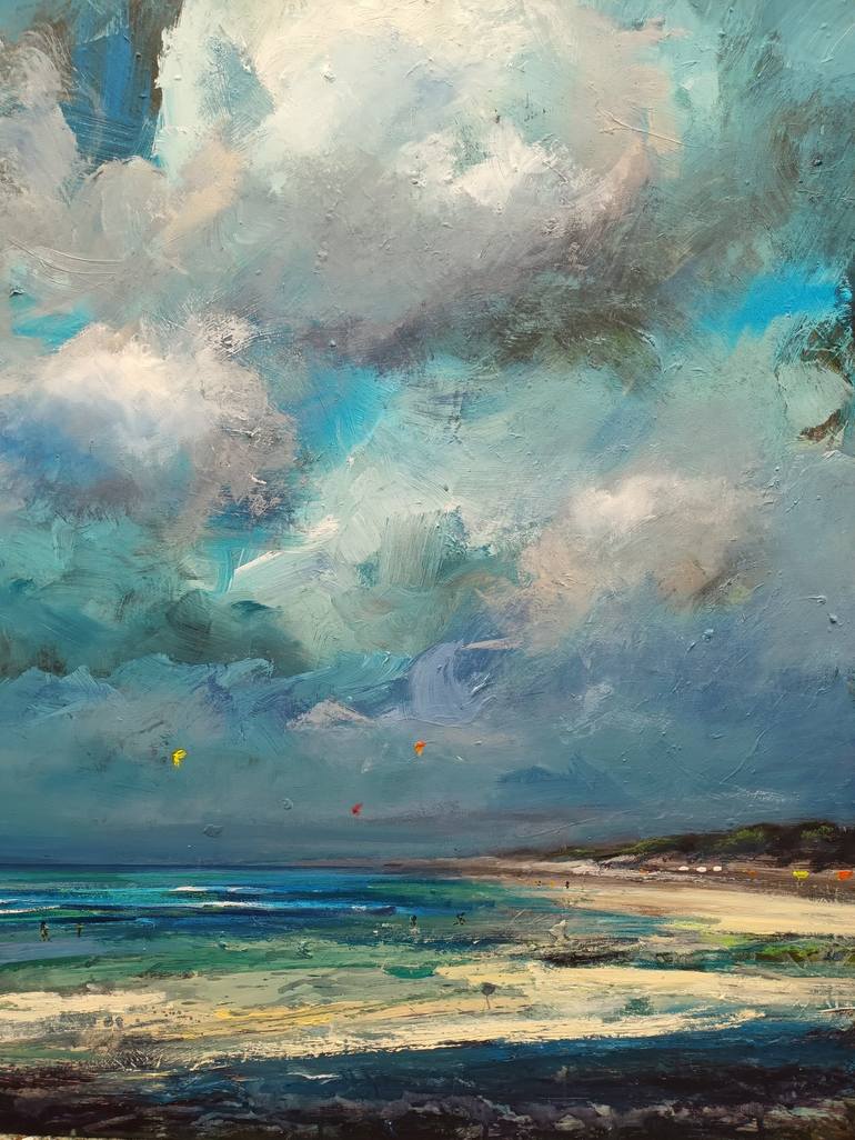 Original Abstract Expressionism Seascape Painting by W Van de Wege