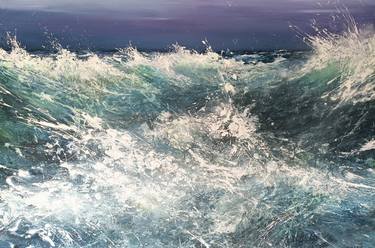 Original Abstract Expressionism Seascape Paintings by W Van de Wege