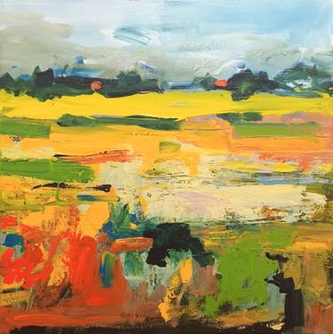 Original Abstract Expressionism Landscape Paintings by W Van de Wege
