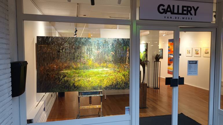 Original Abstract Expressionism Nature Painting by W Van De Wege