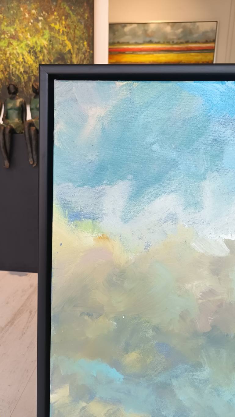 Original Abstract Expressionism Beach Painting by W Van De Wege