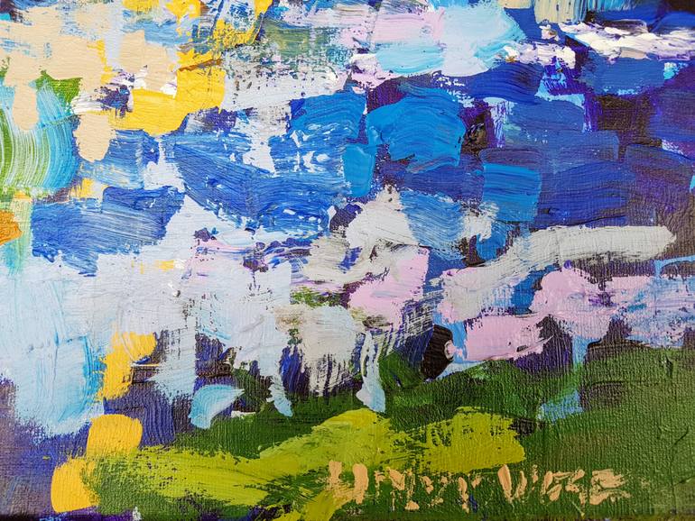 Original Impressionism Water Painting by W Van De Wege