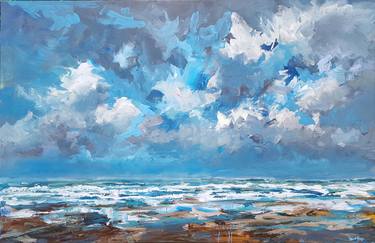 Original Expressionism Seascape Paintings by W Van de Wege