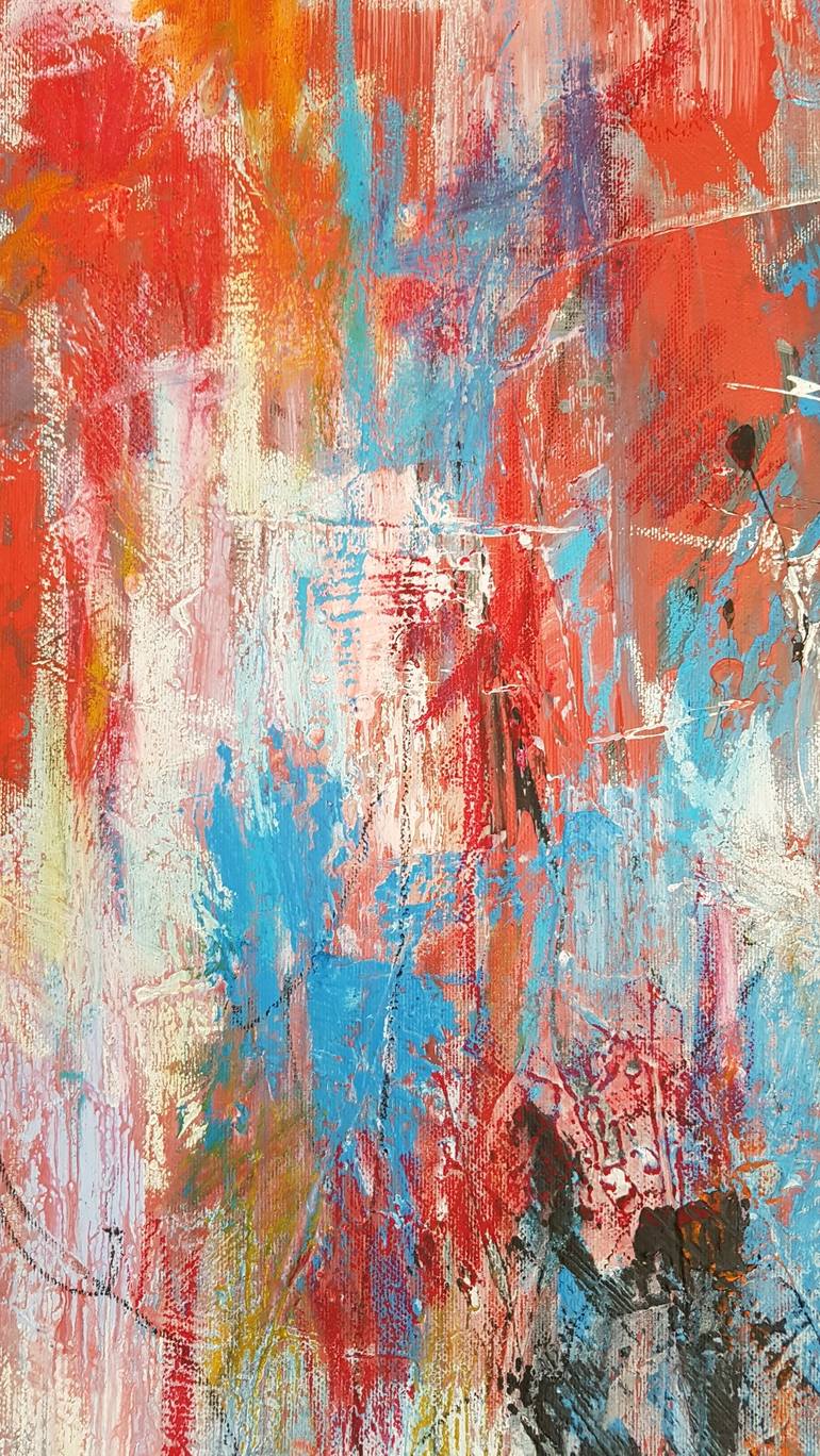Original Abstract Expressionism Abstract Painting by W Van de Wege