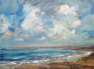 Original Impressionism Seascape Paintings by W Van de Wege