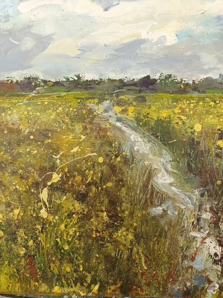 Original Impressionism Landscape Painting by W Van de Wege