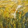 Detail contemporary oil painting Wim van de Wege Arkemheen polder