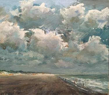 Original Impressionism Seascape Paintings by W Van de Wege
