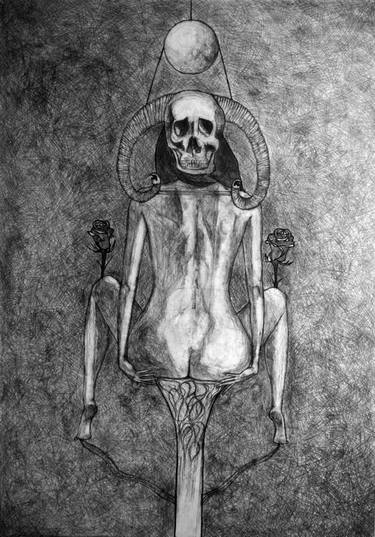 Print of Surrealism Nude Drawings by Semtov Simi Gatenio