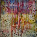 Cracks in the Sidewalk witrh a little Twombly ( # 753 ) by Harry Moody