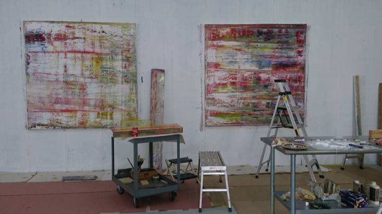 Original Abstract Expressionism Abstract Painting by Harry Moody