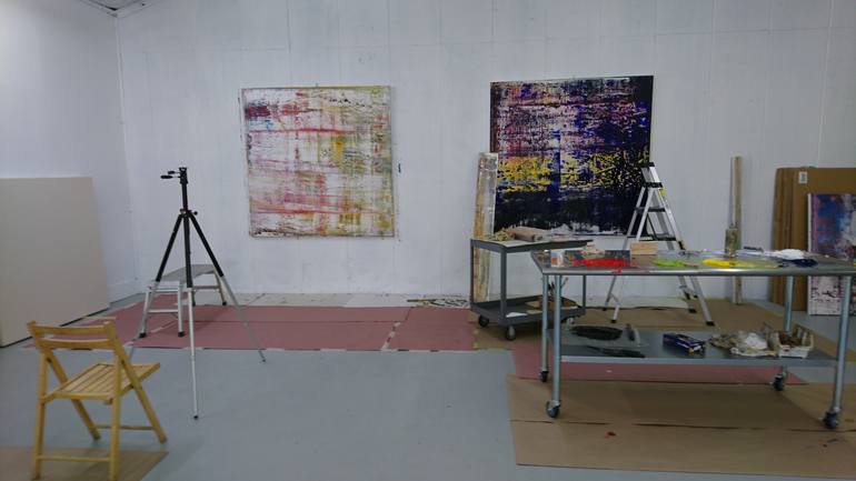 Original Abstract Expressionism Abstract Painting by Harry Moody