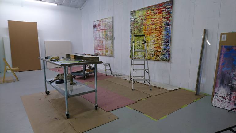 Original Abstract Expressionism Abstract Painting by Harry Moody