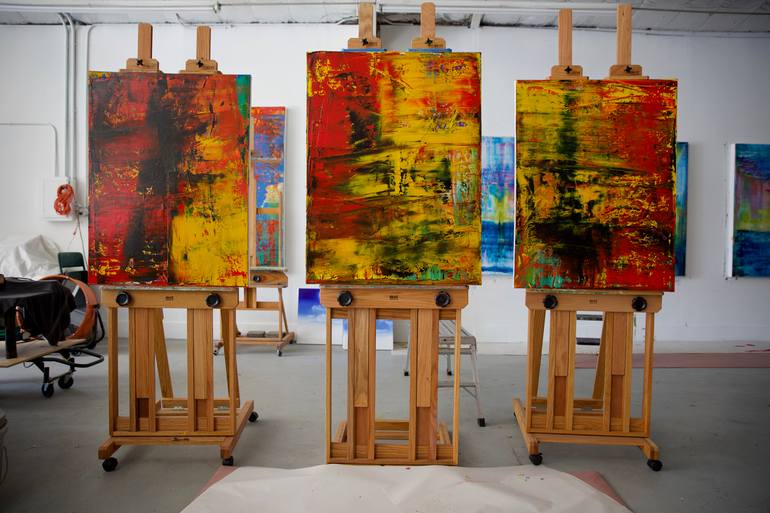 Original Abstract Expressionism Abstract Painting by Harry Moody
