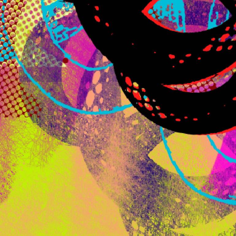 Original Abstract Graffiti Mixed Media by Cartel Construções