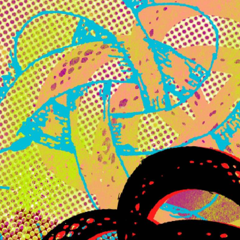 Original Abstract Graffiti Mixed Media by Cartel Construções