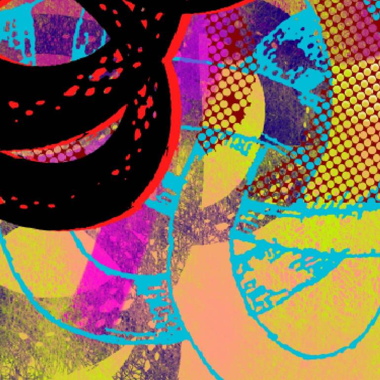Original Abstract Graffiti Mixed Media by Cartel Construções