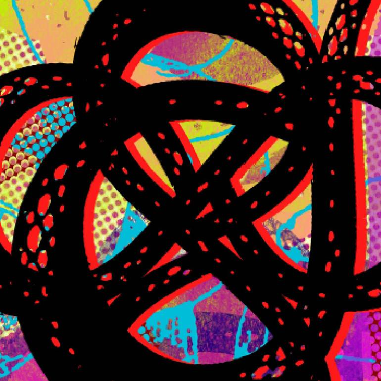 Original Abstract Graffiti Mixed Media by Cartel Construções